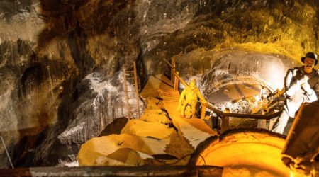 Mieners in old shaft